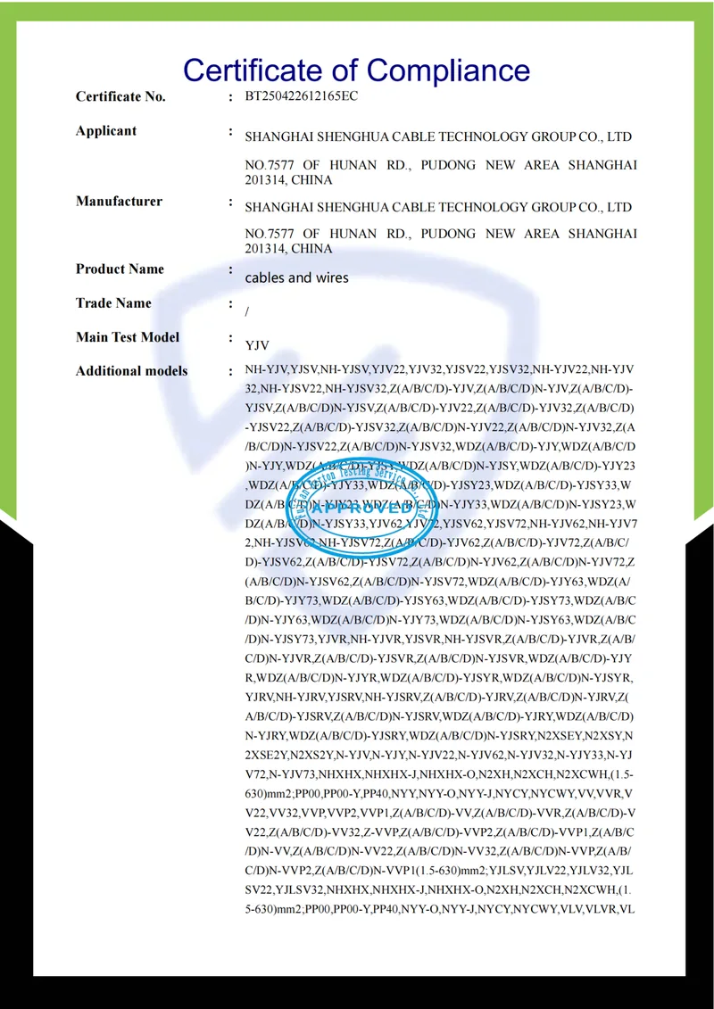 RoHS certificate of compliance from Fujian Berton Testing Service, referencing the chemical analysis report on its face