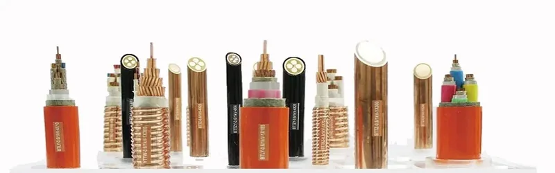 Cable samples — power, control and fire-resistant constructions